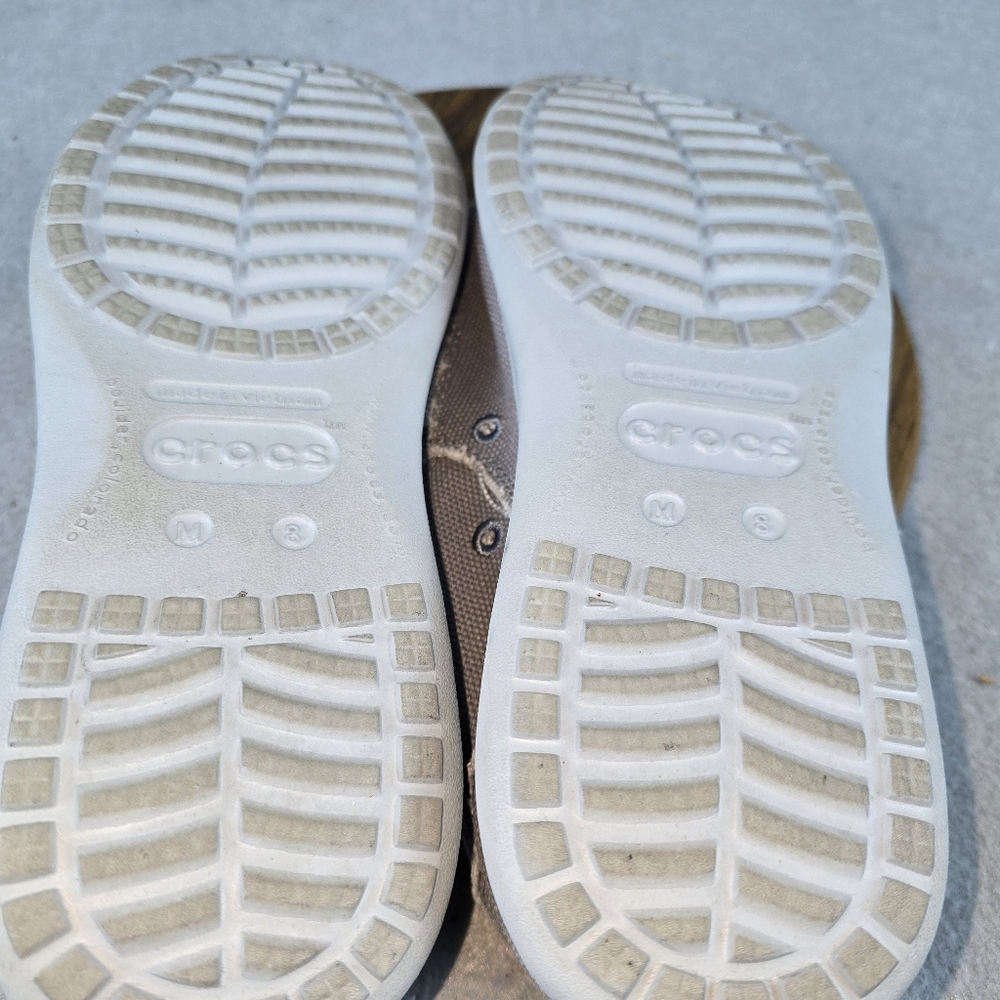 CROCS Santa Cruz Slip-on Canvas Shoes Size 8 M - Picture 7 of 10